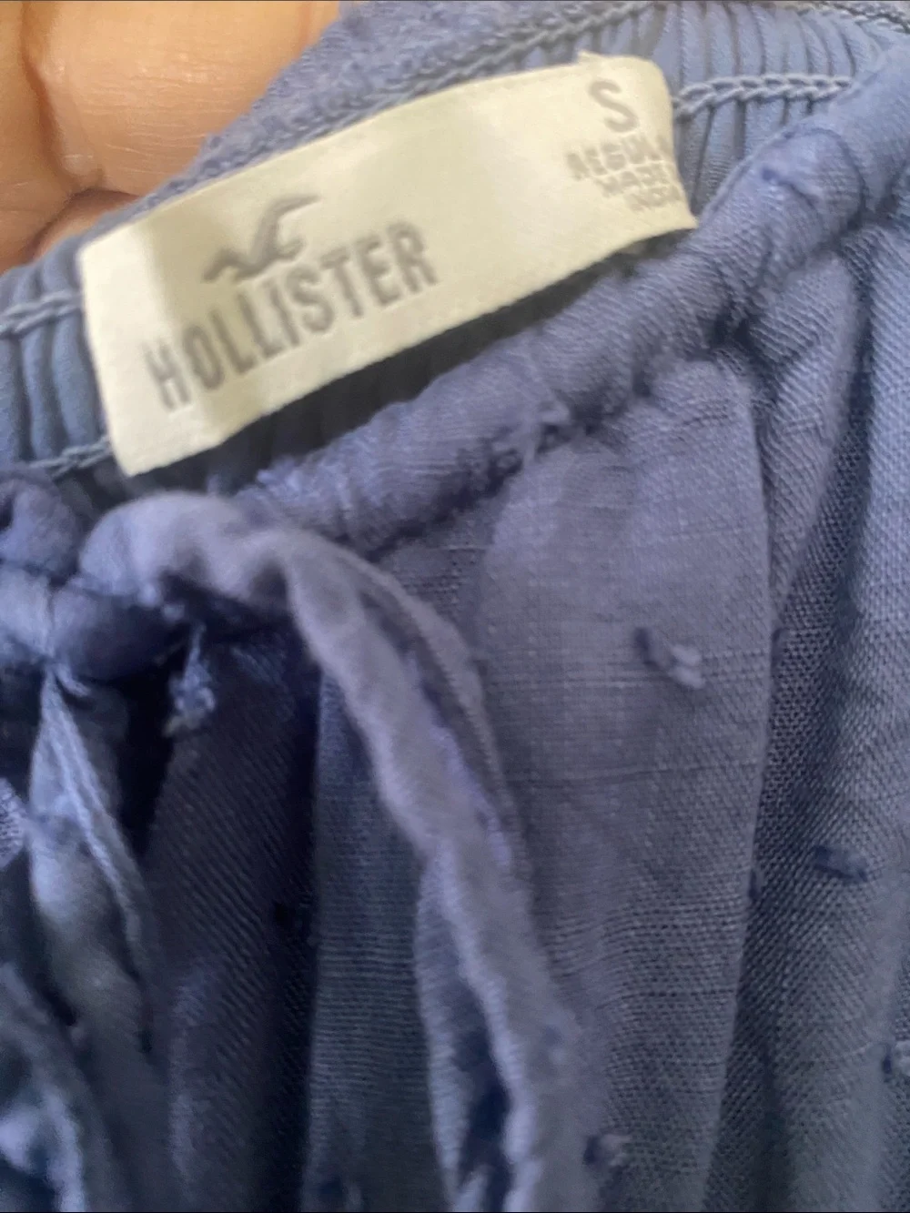 Hollister Romantic Blue Puff-Sleeve Tunic Romper Dress - Picture 10 of 11